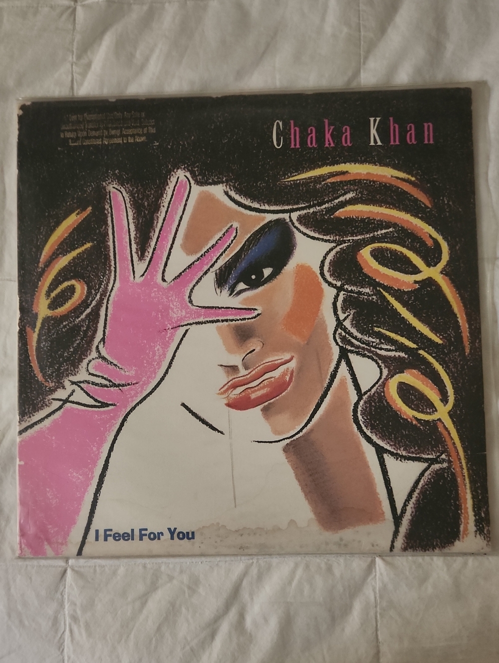 Warner Bros. Chaka Khan Vinyl Cover — Pink, Black, Yellow, Blue, Orange